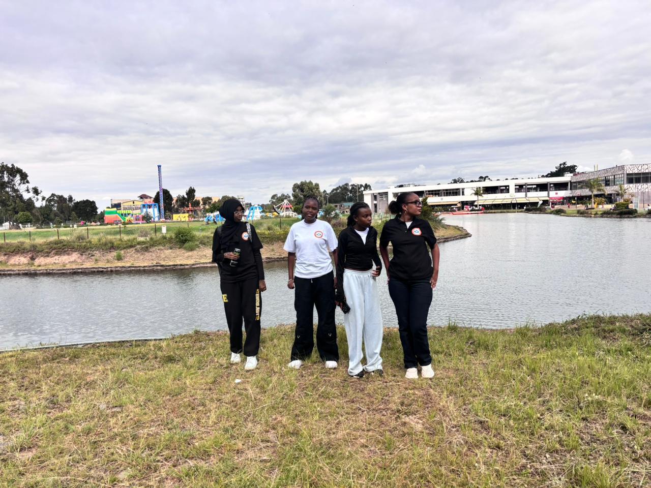 Crestfield students and staff during an outdoor student life activity