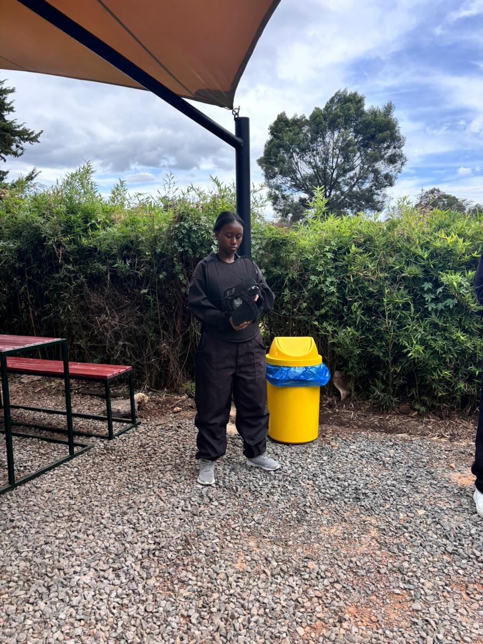 Crestfield student taking part in an outdoor recreation activity